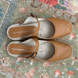 INTENTIONALLY BLANK Brown Espadrille Shoes